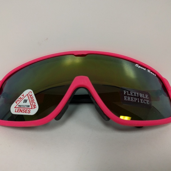 NWT Vintage 1 pc wrap around blade framed sports(cycling/ski/running)sunglasses